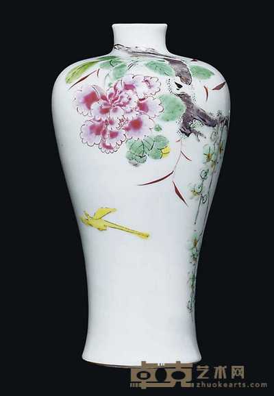 YONGZHENG (1723-35) A FAMILLE ROSE ‘PEONY’ MEIPING 